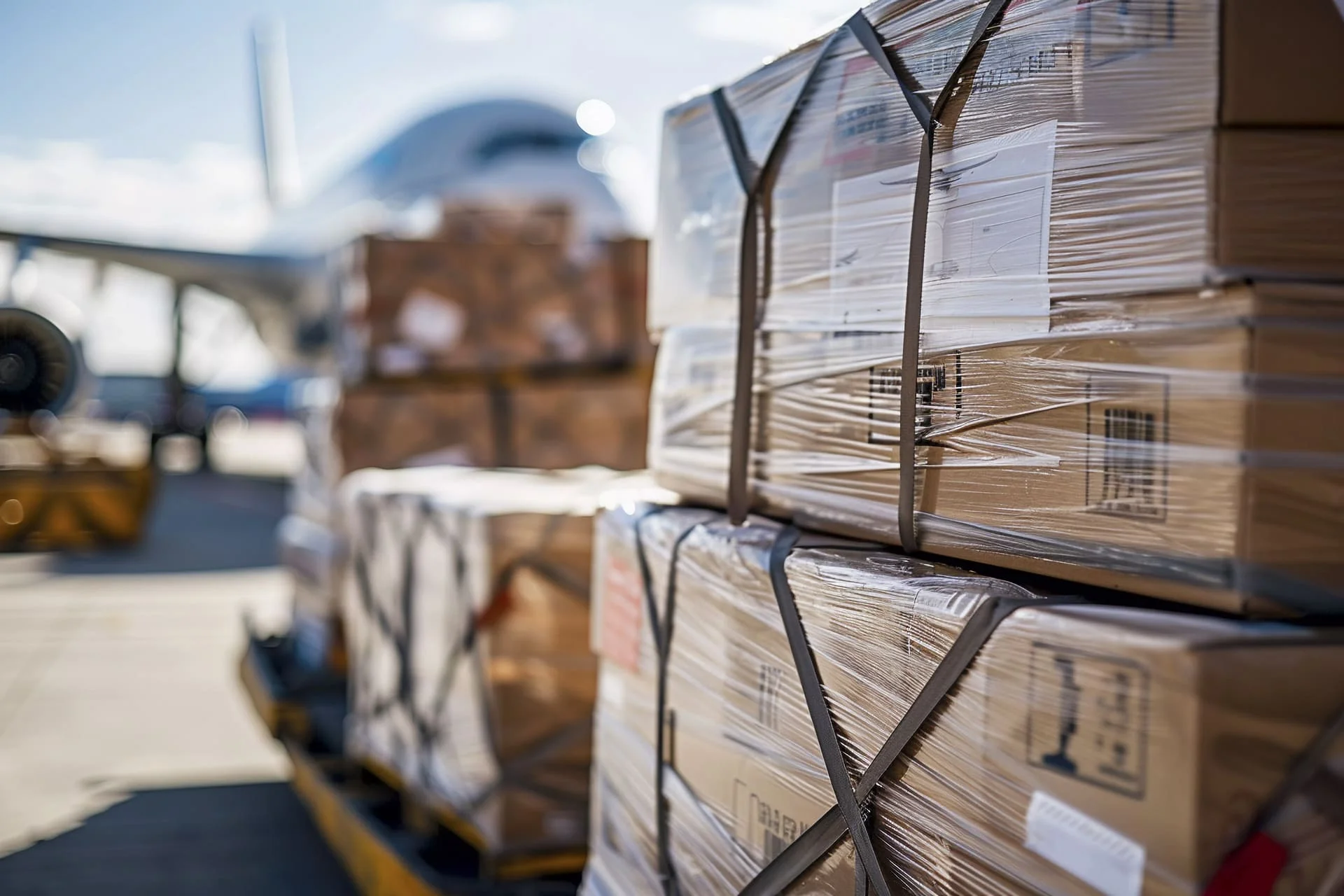 Cargo in the vicinity of an aircraft